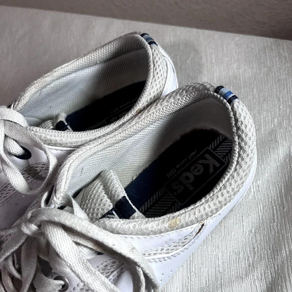 Keds‎ Spirit Leather Sneakers white womens 7.5 walking comfort tennis shoes